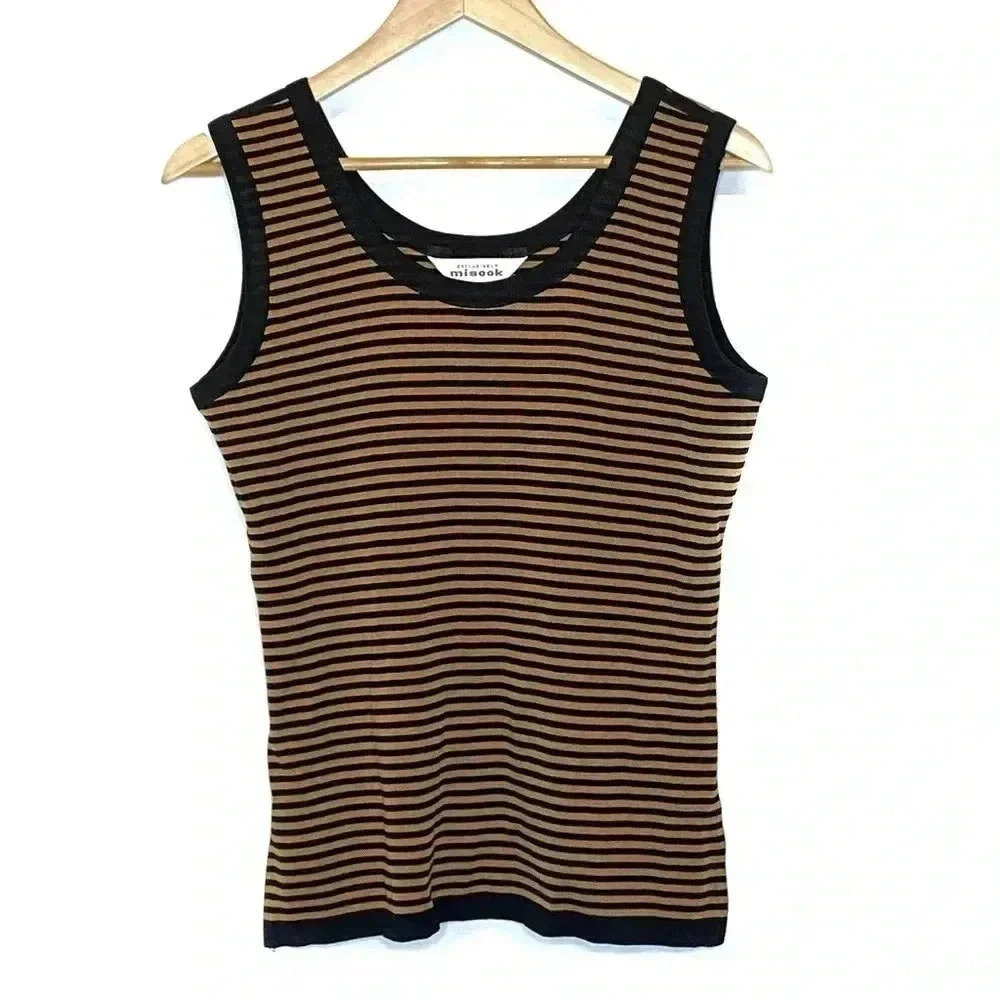 Misook Womens Sleeveless Tank Top